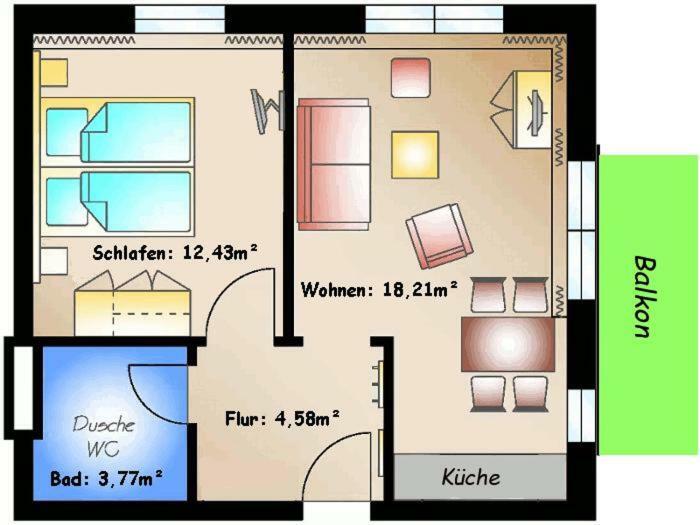 Apartment 14 - Sofia Haus Huehnergott